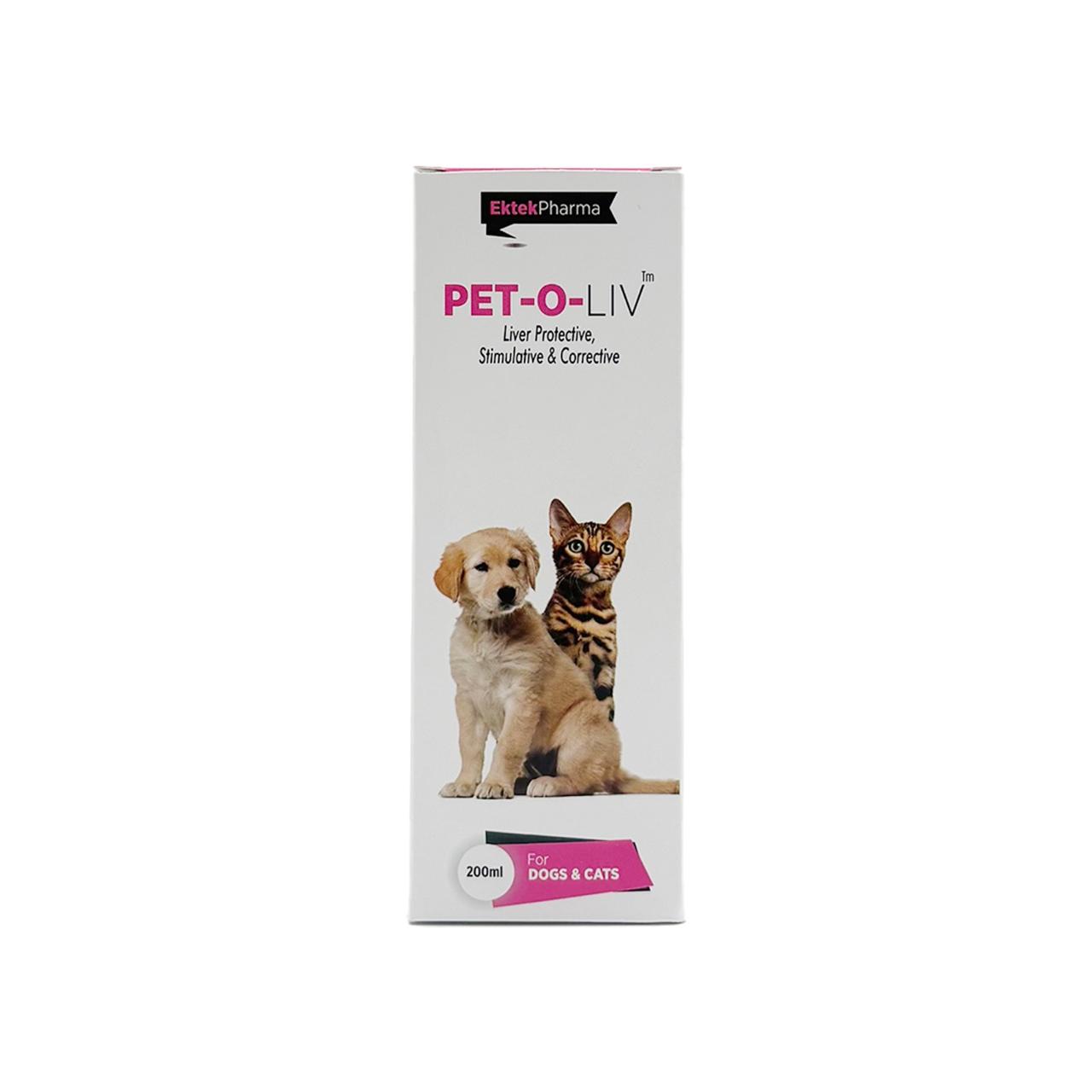 Pet-O-Liv Syrup-200ml (Pack of 2) Liver Tonic For Pets